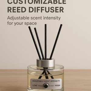 20 Customizable Reed Diffuser - Adjustable Scent Intensity for Your Space