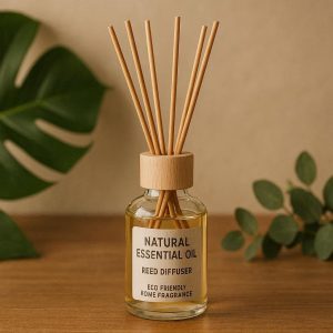 18 Natural Essential Oil Reed Diffuser - Eco-Friendly Home Fragrance